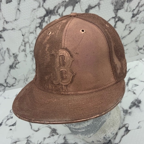 Men's New Era Cap Vintage Rose Brown Boston Red Sox 59FIFTY Hat NWT - Picture 1 of 5